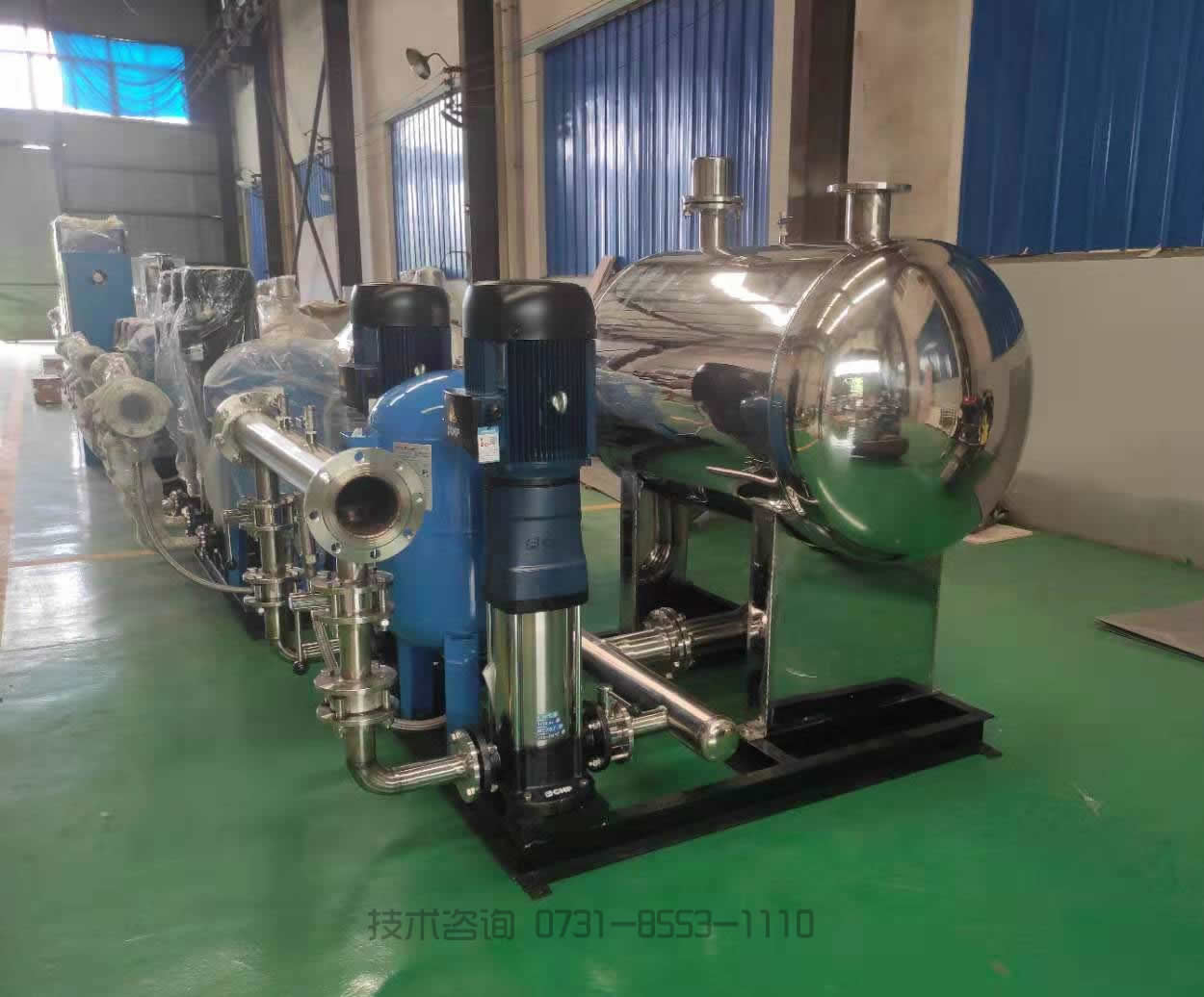 不銹鋼無負(fù)壓供水設(shè)備生產(chǎn)工藝流程